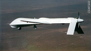 A file photograph of a 'Predator' drone similar to the type used by the U.S. military in Afghanistan and Pakistan.