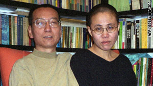 Liu Xiaobo, a leading Chinese dissident, and his wife, Liu Xia, are seen in the 2002 photograph.
