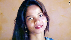 Family photo of Asia Bibi, sentenced to death for blasphemy in Pakistan.