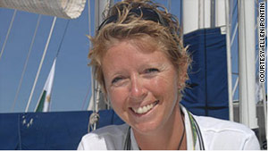 Yachtswoman Ellen Pontin, who kept sailing as she battled breast cancer.
