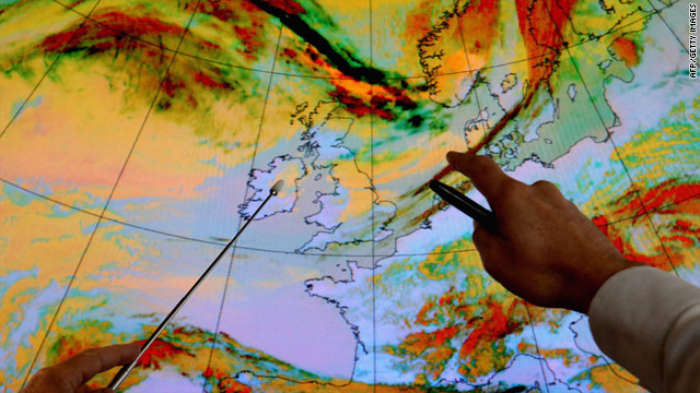 Meteorologists say the dust cloud will continue to blanket northern Europe.