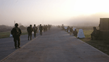 Training with 'brutal' British troops