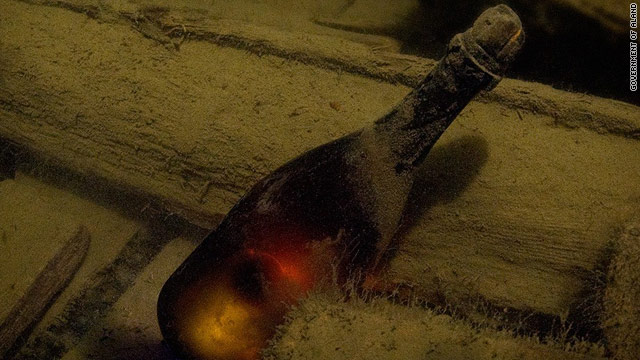 researchers, 200 year-old champagne