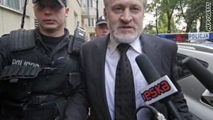Akhmed Zakayev after his arrest in Warsaw on Friday, September 17, 2010. He was released later that day.