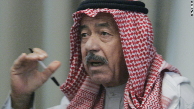 Ali Hassan al-Majeed testifies as a co-defendent in the trial of Saddam Hussein on genocide charges in 2006.