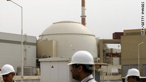 The reactor of Bushehr nuclear power plant at the Iranian port town of Bushehr.