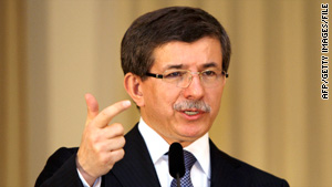 "Israel thinks it's above the law," Turkish Foreign Minister Ahmet Davutoglu said.