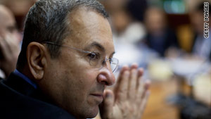 Israeli Defense Minister Ehud Barak attends the weekly cabinet meeting on June 13.