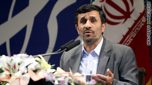 Ahmadinejad said only U.S.-backed terrorists could be behind such bombings as the ones in Zahedan, Iran.