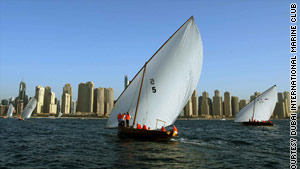 Racing in Dubai's dhows