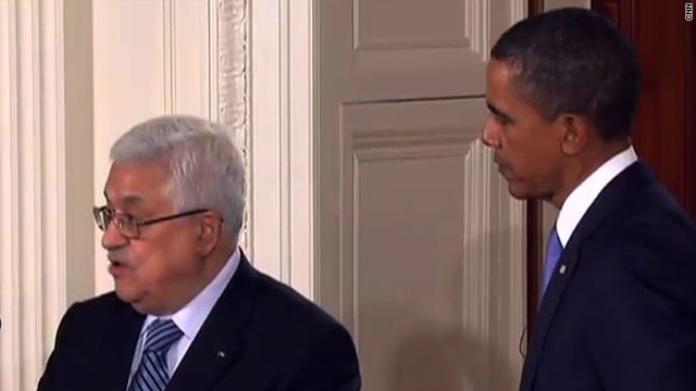 The administration of Palestinian Authority President Mahmoud Abbas, left, lashed out at Iranian President Mahmoud Ahmadinejad on Saturday.