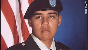 Spc. John Carrillo, 20, of Stockton, California, died on Friday, the Defense Department said.