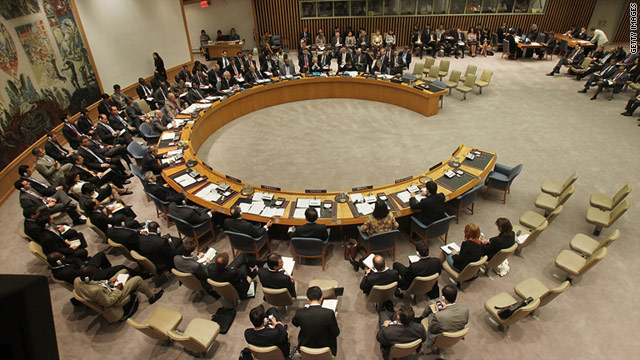 The U.N. Security Council meets after voting to adopt new sanctions again on Iran on June 9, 2010 in New York.