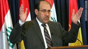 Prime Minister Nuri al-Maliki plans to present his new Cabinet to parliament Monday for approval.