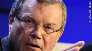 WPP CEO Sir Martin Sorrell at the World Economic Forum meeting on January 26, 2011.