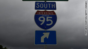 The incident snarled traffic on heavily traveled I-95 for hours on Monday.