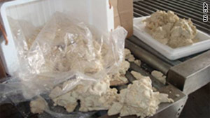 The alleged iguana meat, which had not been declared, has an estimated domestic value of $1,560, U.S. Customs said.
