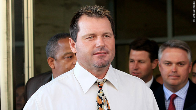 Roger Clemens, shown leaving court last year, is accused of perjury, obstruction of justice and making false statements.
