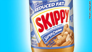 A salmonella scare prompted a recall of Skippy "Reduced Fat Creamy" and "Reduced Fat Super Chunk" peanut butter.