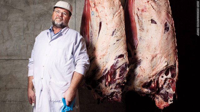 Georgia butcher Bill Towson cut up Cooking Light's Alabama Brangus cow.