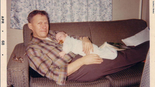 The author and his father in their earliest days together.