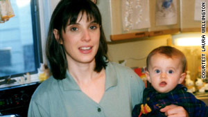 Laura Wellington, with son Ian, was relieved to learn she wasn't alone in breast-feeding difficulties.