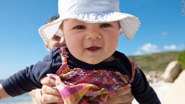 For older babies, Pediatrics recommends dressing infants in brimmed hats and sun-protective clothing.