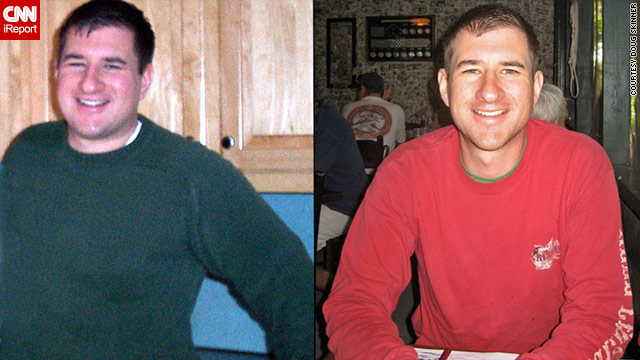 Doug Skinner has lost more than 100 pounds since 2004. Along with his daily running, he eats smaller portions than he used to.