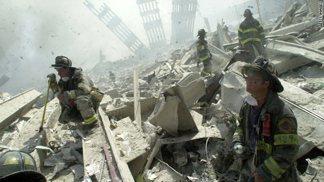 and fumes clogging the air after the World Trade Center towers collapsed 