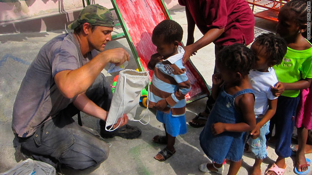 Can-Do founder Eric Klein helps children in Haiti.