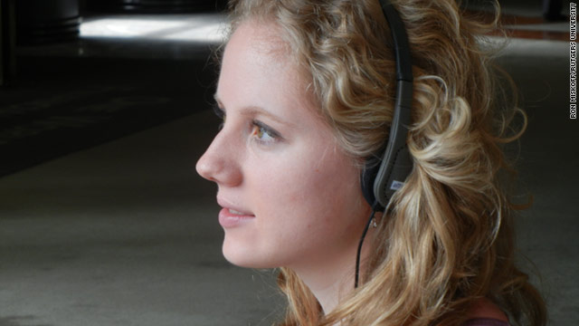 Megan Schuster, a junior at Rutgers University, recently visited ground zero for her school's 9/11 Project.