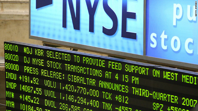 The Dow reached record high numbers in October 2007 (see fifth line from the top).