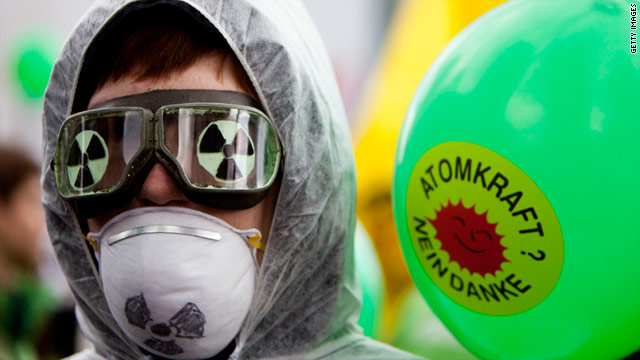 A German anit-nuclear protester makes his position clear. But can the world do without nuclear power?