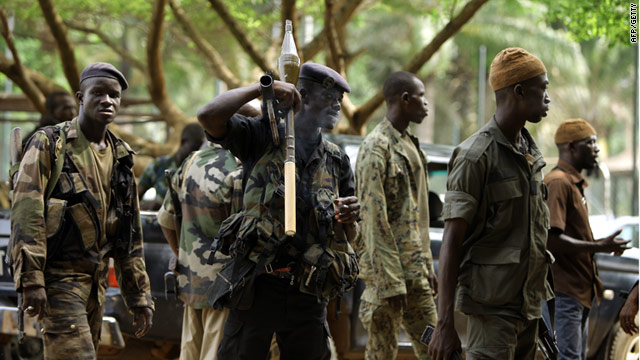 Forces loyal to Ivory Coast's internationally recognized president Alassane Ouattara pictured. in Abidjan on April 6, 2011.