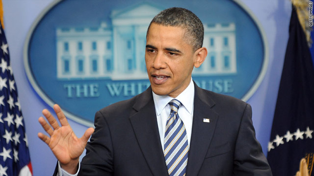 President Barack Obama makes a statement on his birth certificate on Wednesday, calling it a sideshow issue.
