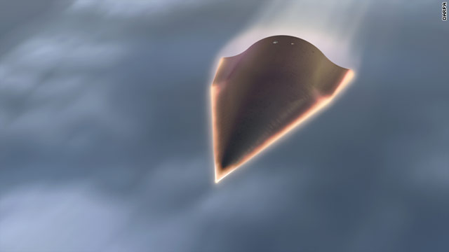 An illustration of the Hypersonic Test Vehicle-2, which was tested last week over the Pacific.