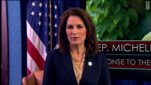 Rep. Michele Bachmann, R-Minnesota, cites the battle of Iwo Jima as an example of Americans pulling together.