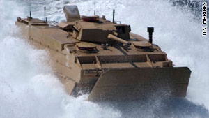 The Expeditionary Fighting Vehicle program can be cut, says the Defense Department.