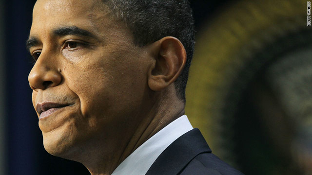Barack Obama pauses during a February 15 news conference, where he discussed his 2012 budget proposal.