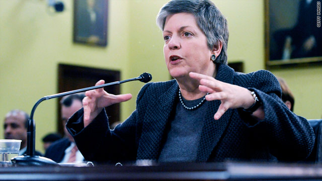 Homeland Security Secretary Janet Napolitano tells a Senate subcommittee that budget cuts will have a "security impact."