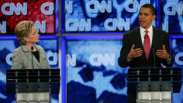 Polls taken in April 2007 showed Hillary Clinton ahead of Barack Obama, who won the Democratic nomination that year.