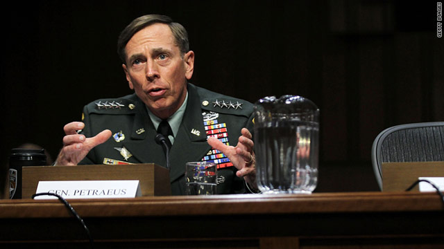 Gen. David Petraeus speaks during a confirmation hearing before the Senate Intelligence Committee on Thursday.