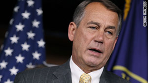 House Speaker John Boehner has said Republicans cannot support a major deal as long as President Obama and Democrats insist on increasing taxes