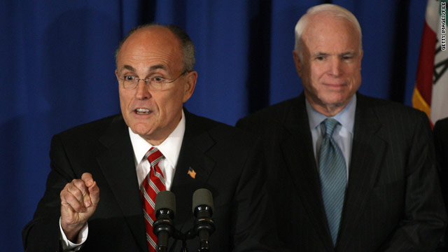 If early polls in 2008 predicted the winner, Rudy Giuliani, left, would have been the GOP nominee instead of John McCain.