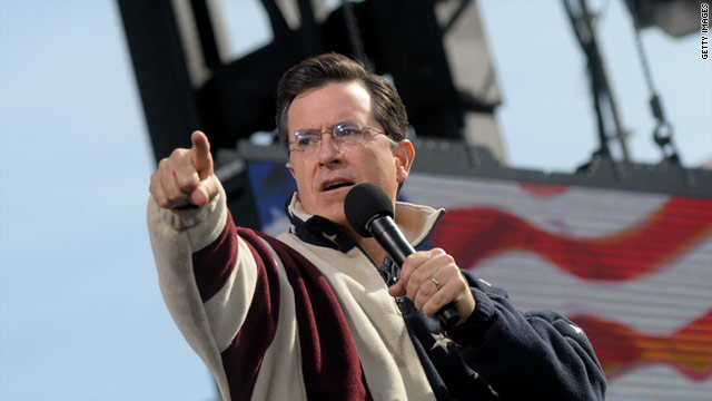 Stephen Colbert, pictured here in Washington in October 2010, is planning to sail from Charleston to Bermuda in May.