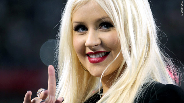 Christina Aguilera sang the national anthem at the Super Bowl in February.