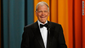 "You people are ... more than an audience. You're more like a human shield," David Letterman joked Monday night.