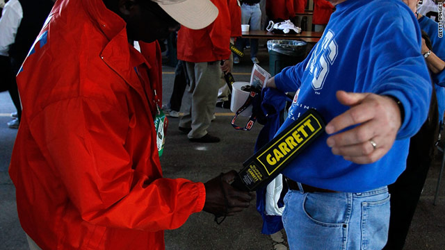 Those attending the Super Bowl can expect airport-level screening, including magnetometers and pat-downs.