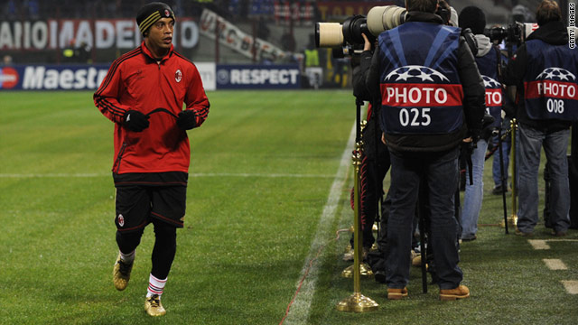 Ronaldinho has only found the net once for AC Milan this season.