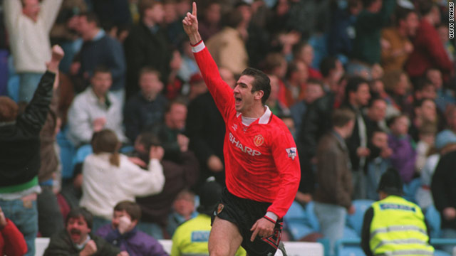 Eric Cantona scored 64 goals in 144 league appearances during his spell at Old Trafford.